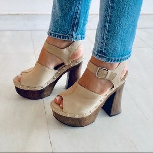 NEW Argentinian leather platform heels